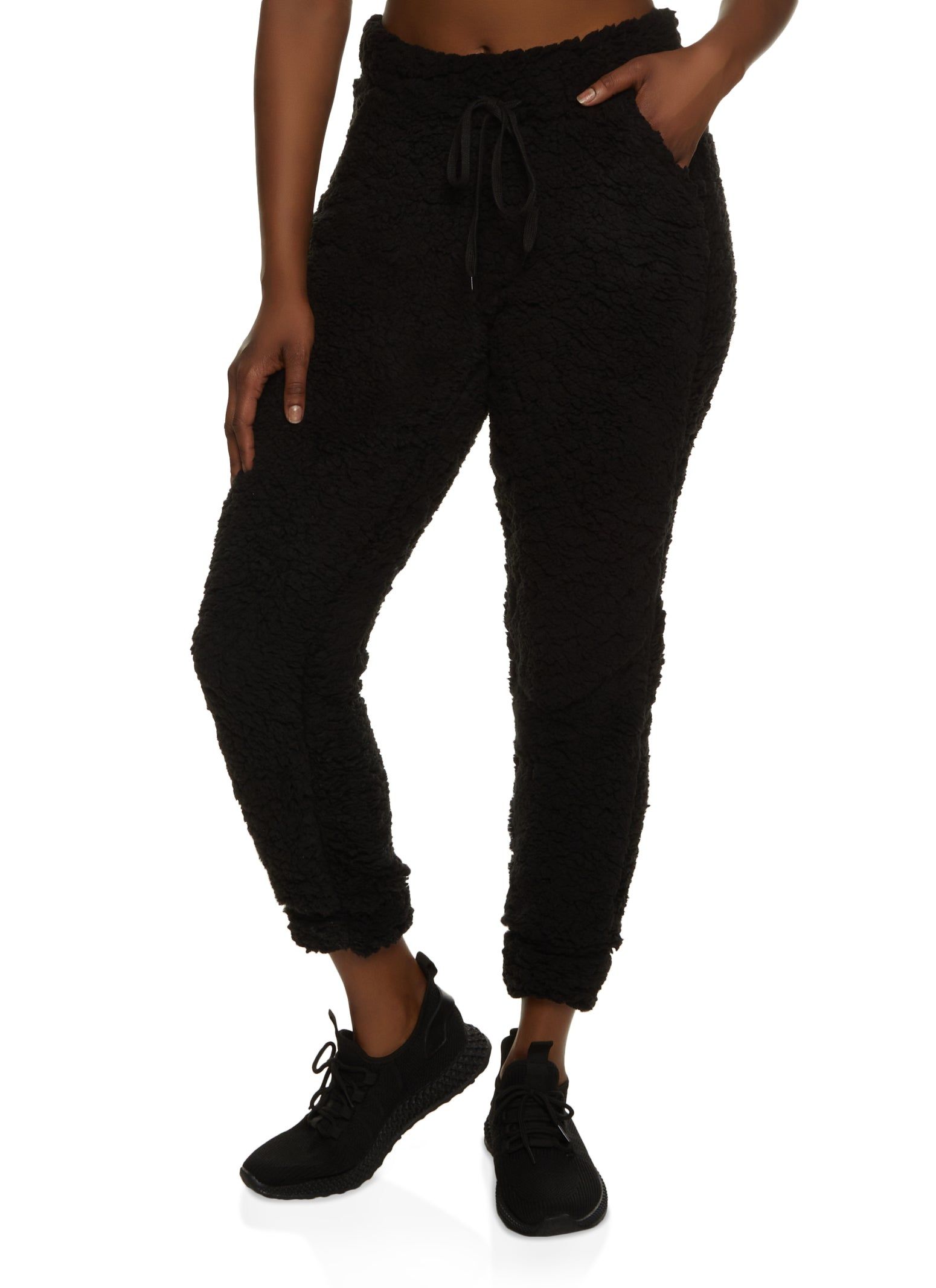 Sherpa Drawstring Joggers sold by Rainbow