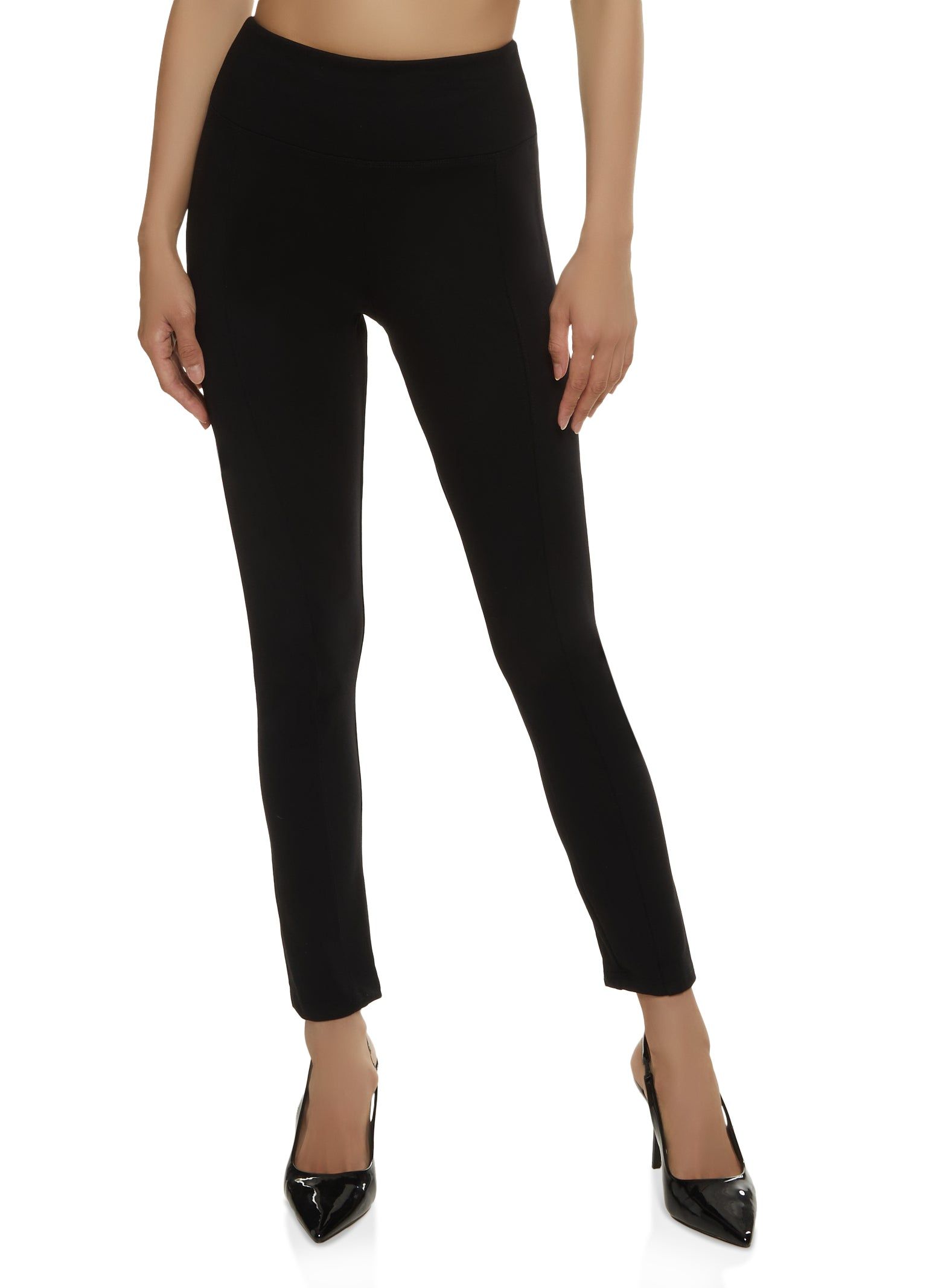 Ponte Skinny High Waist Dress Pants sold by Rainbow
