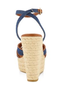 Twist Knot Espadrille Platform Wedge Sandals sold by Rainbow