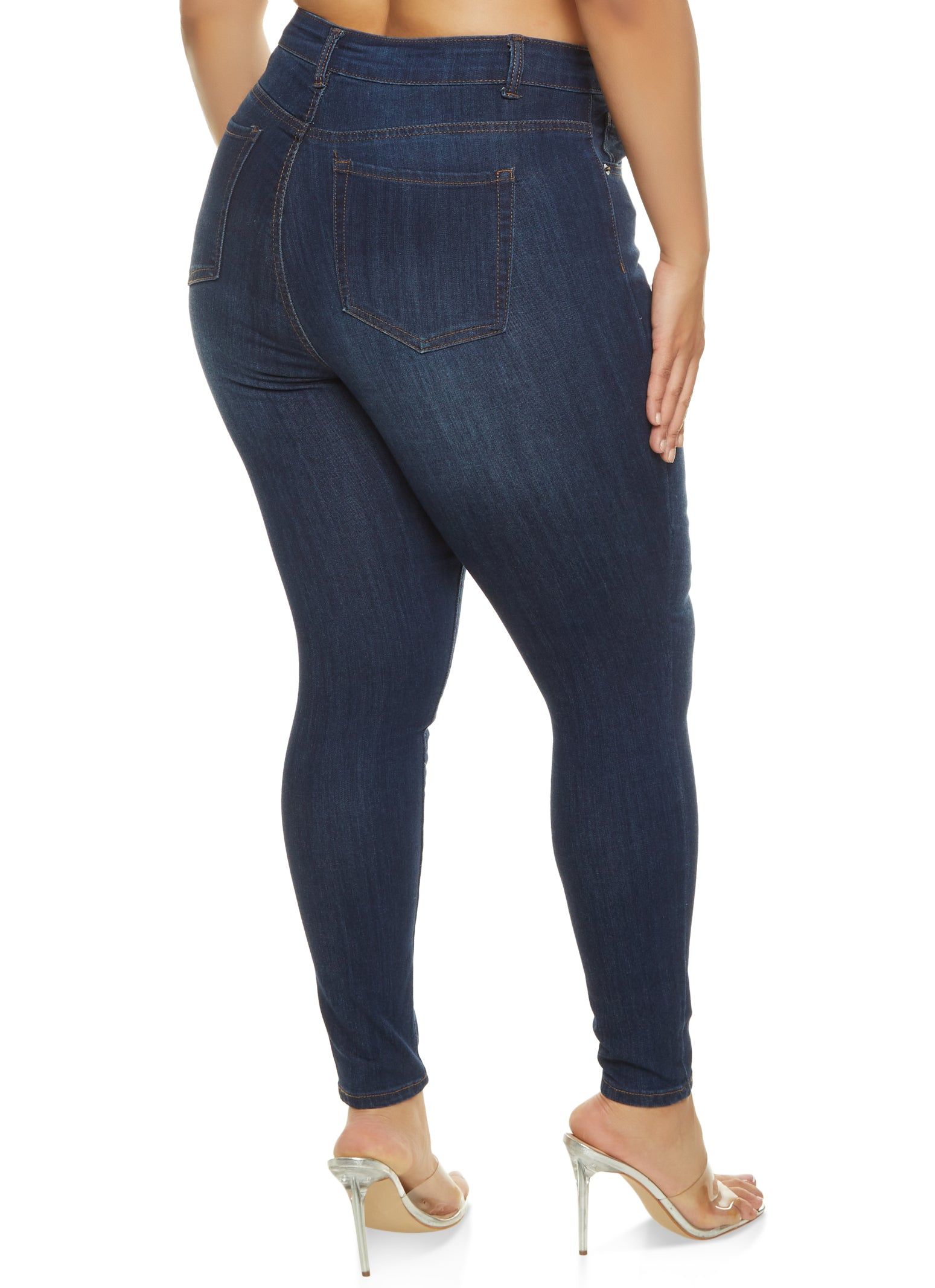 Plus Size WAX Basic High Rise Skinny Jeans sold by Rainbow product image thumbnail 2