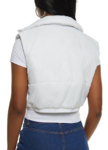 Cropped Puffer Vest sold by Rainbow