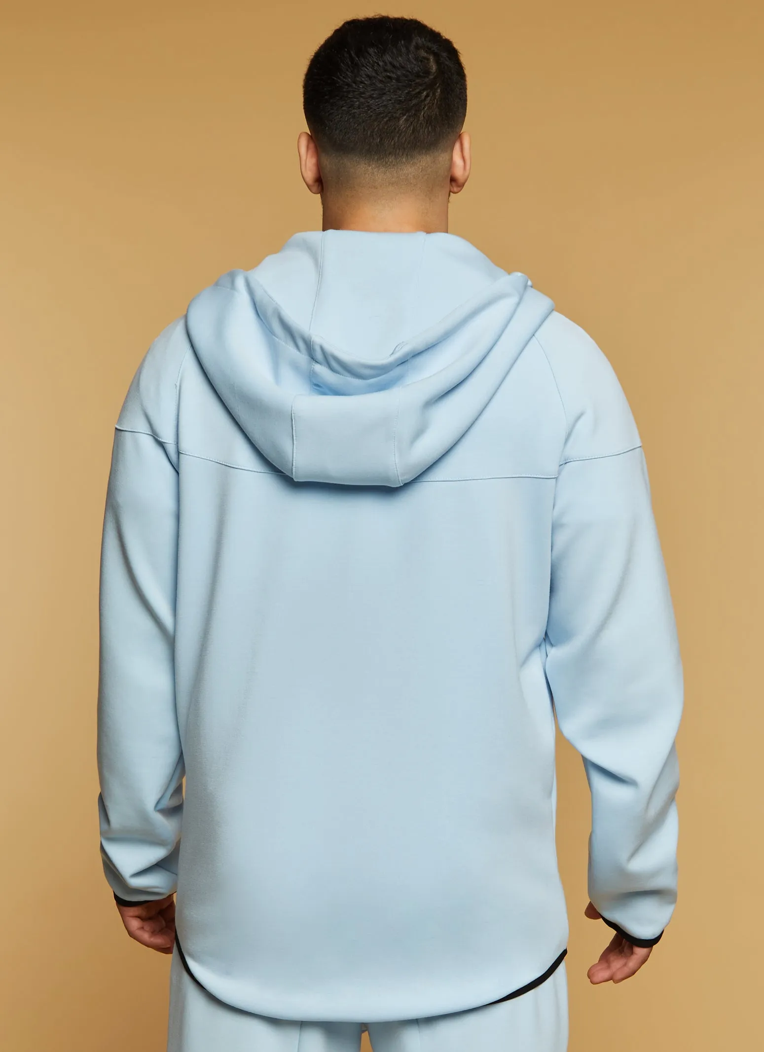 Mens Contrast Trim Zip Front Hoodie sold by Rainbow product image thumbnail 3