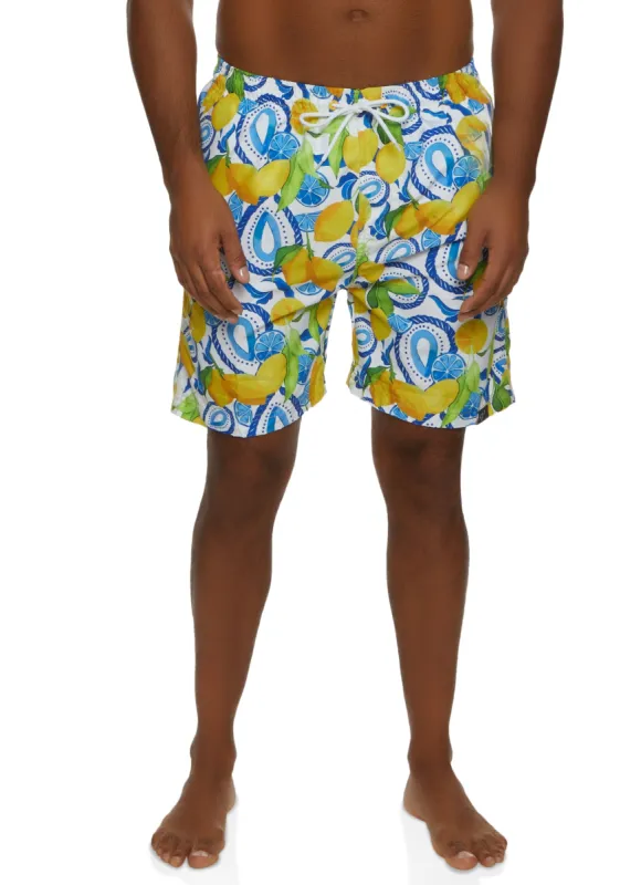Mens Patterned Swim Trunks sold by Rainbow