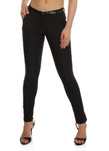 Belted Skinny Leg Pants sold by Rainbow