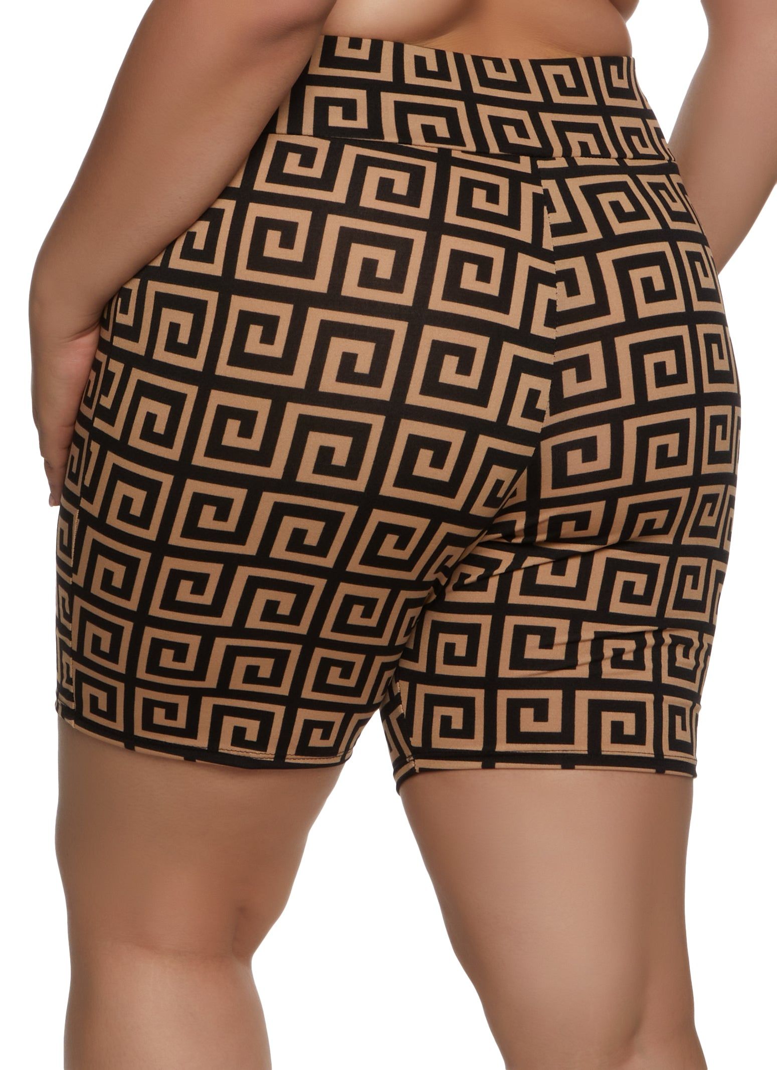 Plus Size Geometric Print Bike Shorts sold by Rainbow product image thumbnail 2