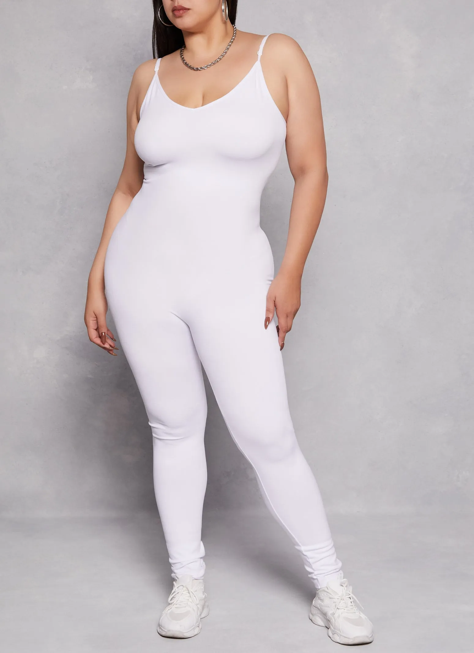 Plus Size V Neck Cami Catsuit sold by Rainbow product image thumbnail 2