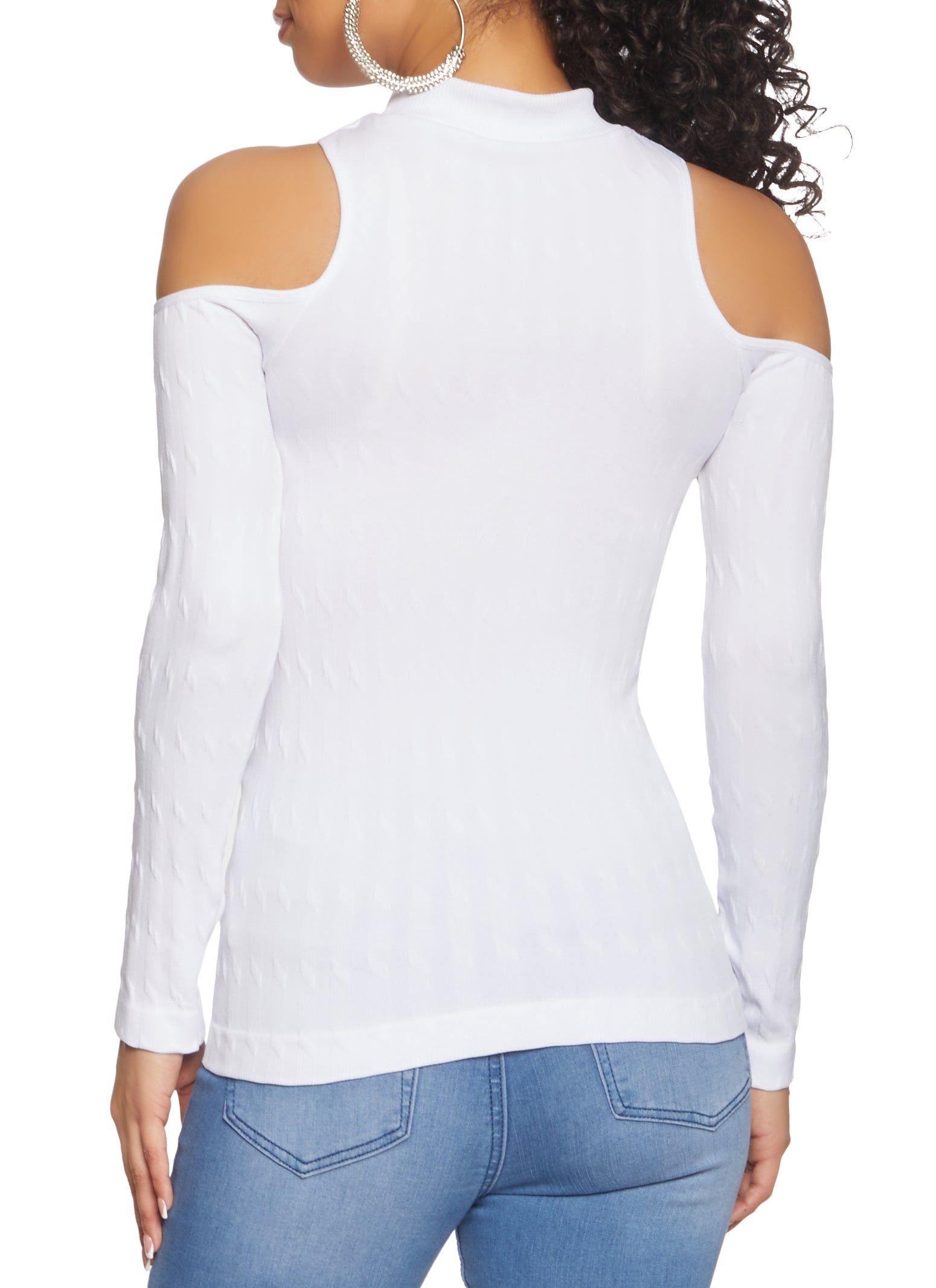 Cold Shoulder Mock Neck Top sold by Rainbow product image thumbnail 2