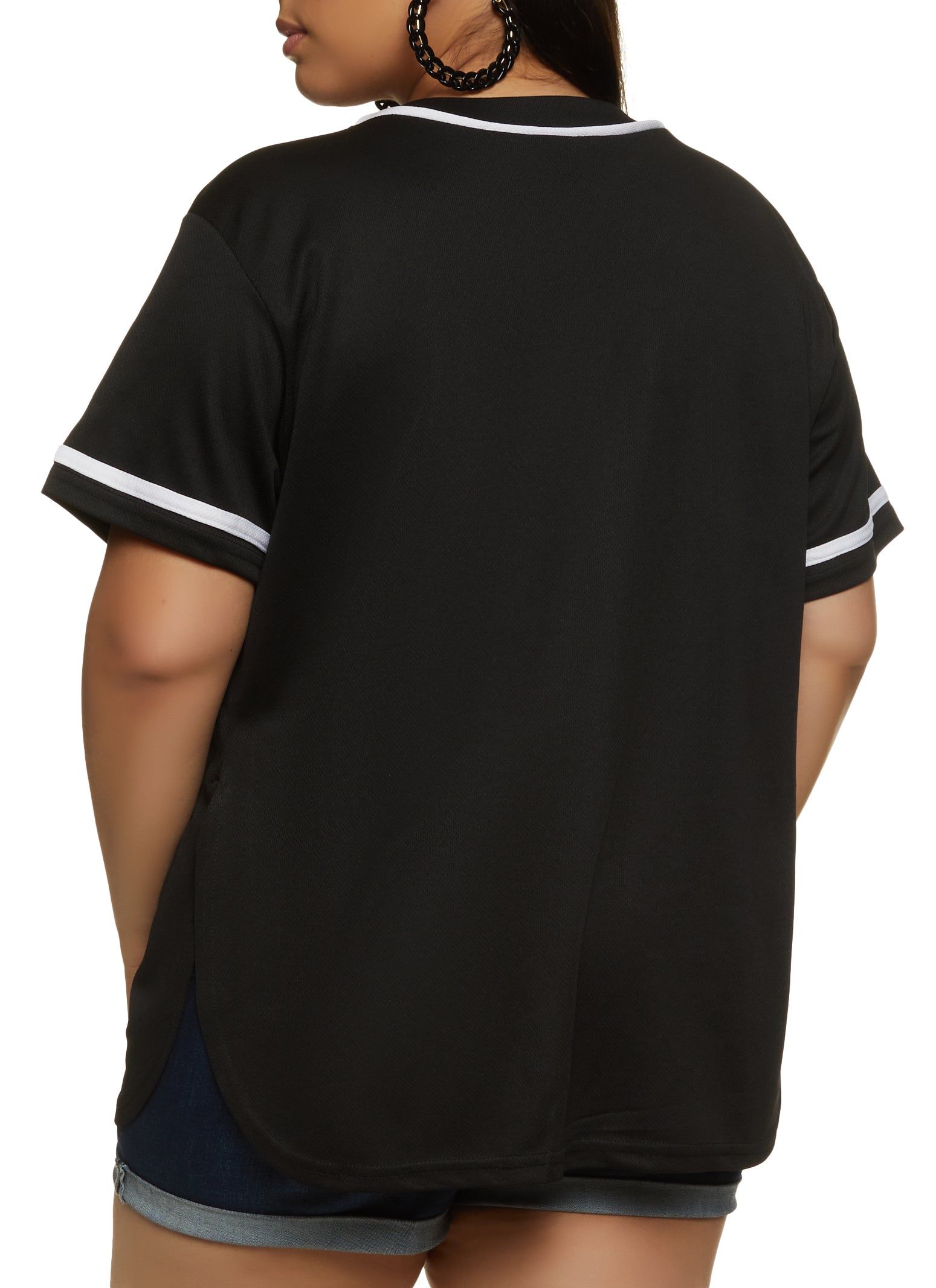 Plus Size Boss 94 Mesh Baseball Tee sold by Rainbow product image thumbnail 2