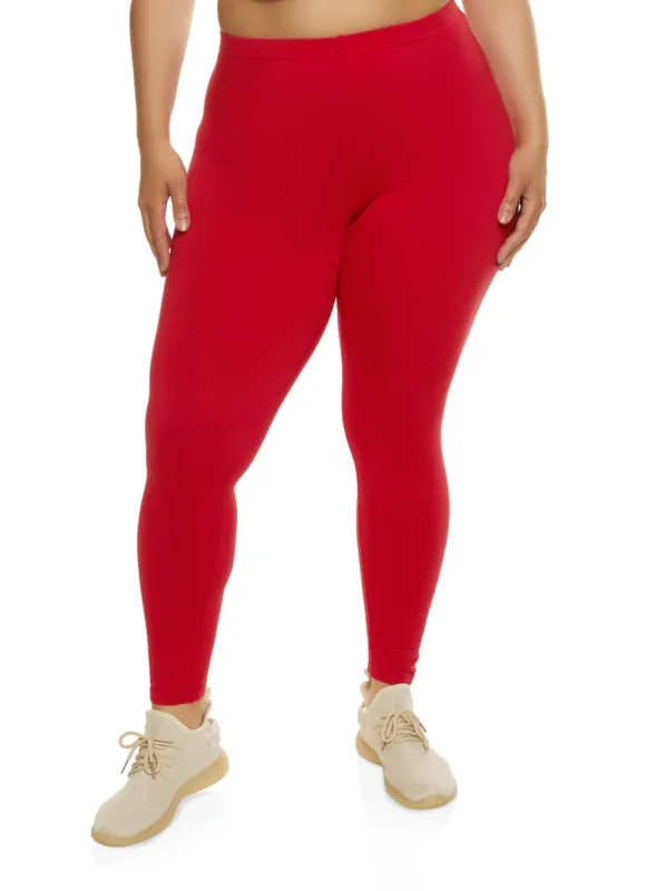 Plus Size High Waist Leggings sold by Rainbow
