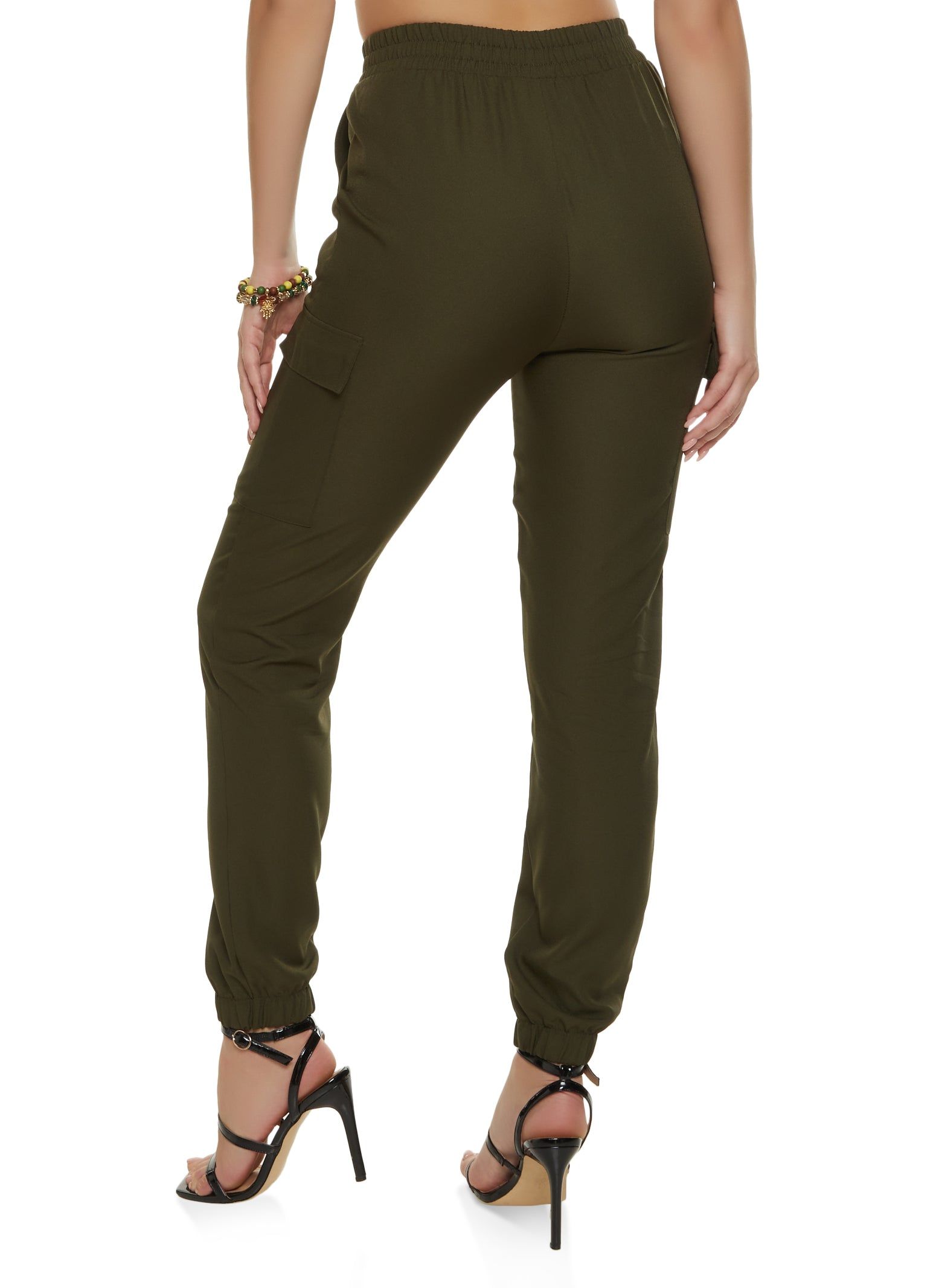 Crepe Knit Cargo Pocket Jogger sold by Rainbow product image thumbnail 2