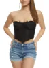Floral Lace Hanky Hem Bustier Top sold by Rainbow