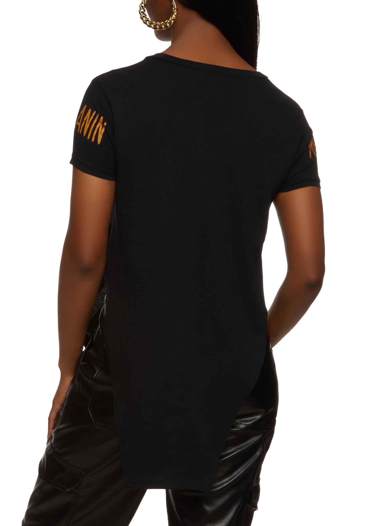 Its The Melanin For Me Embroidered Tunic Tee sold by Rainbow product image thumbnail 2