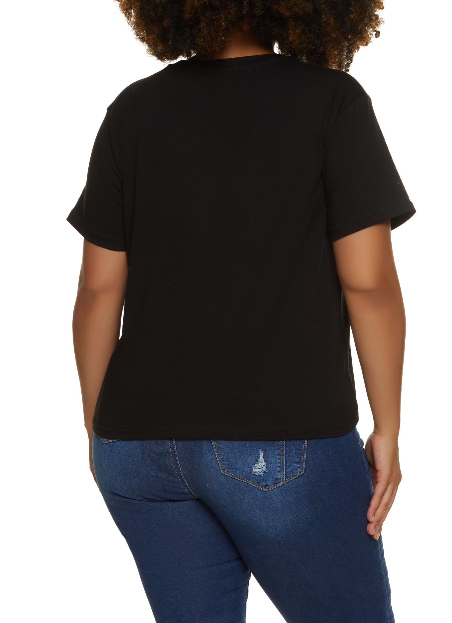 Plus Size Faith Hope Love Rhinestone Graphic Tee sold by Rainbow product image thumbnail 2