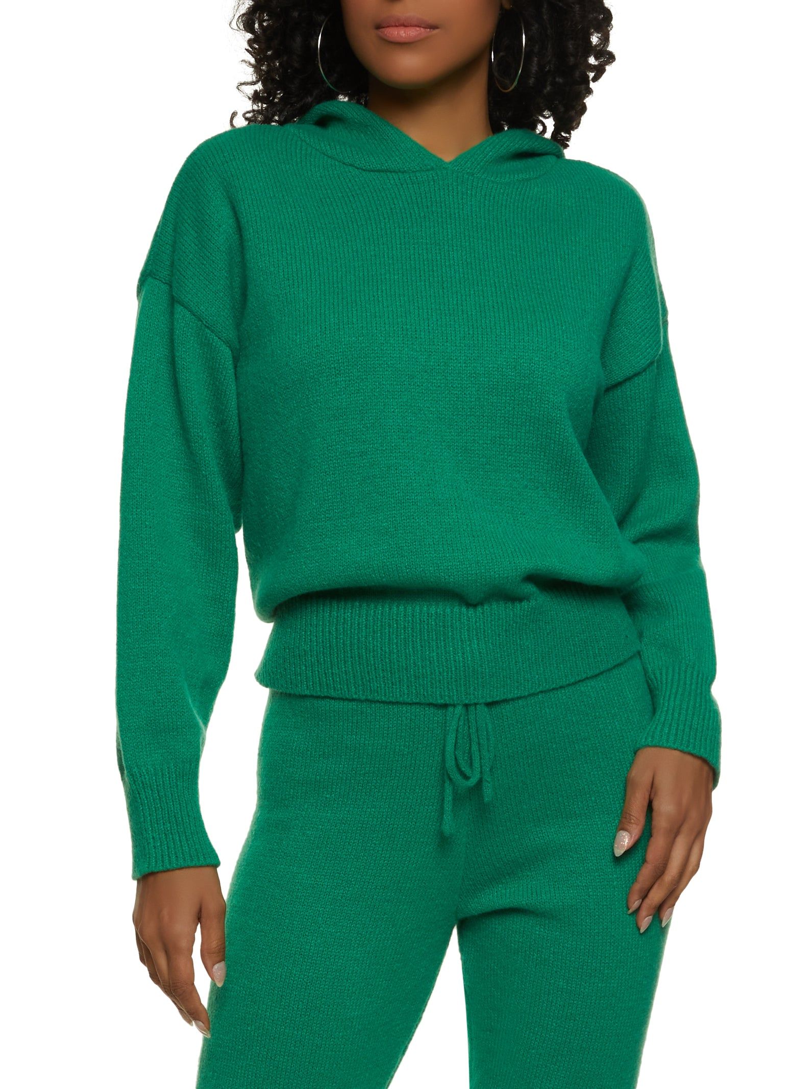 Brushed Knit Hooded Sweater sold by Rainbow