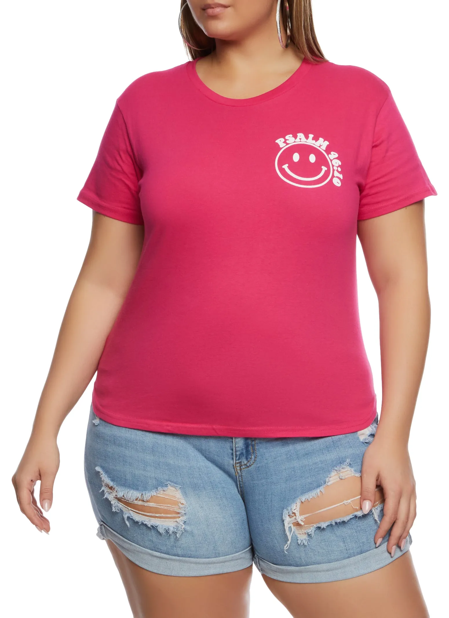 Plus Size Be Still and Know That He Is God Graphic Tee sold by Rainbow product image thumbnail 2