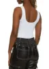 Ribbed Knit Seamless Scoop Neck Sleeveless Bodysuit sold by Rainbow