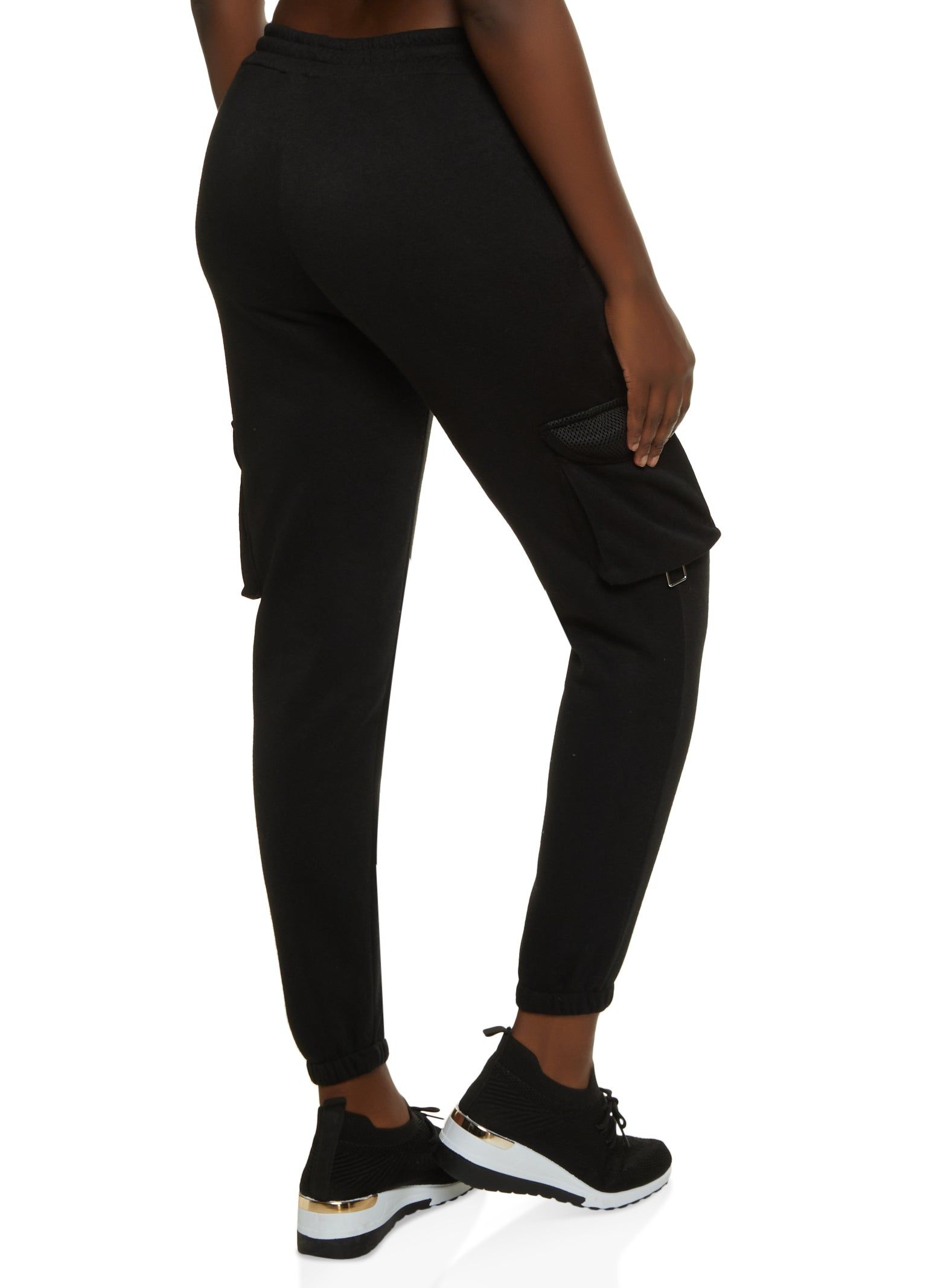 Fleece Cargo Pocket Drawstring Sweatpants sold by Rainbow product image thumbnail 2