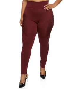 Plus Size Pleated Detail High Waist Pants sold by Rainbow