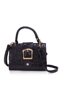Faux Croc Buckle Detail Handbag sold by Rainbow