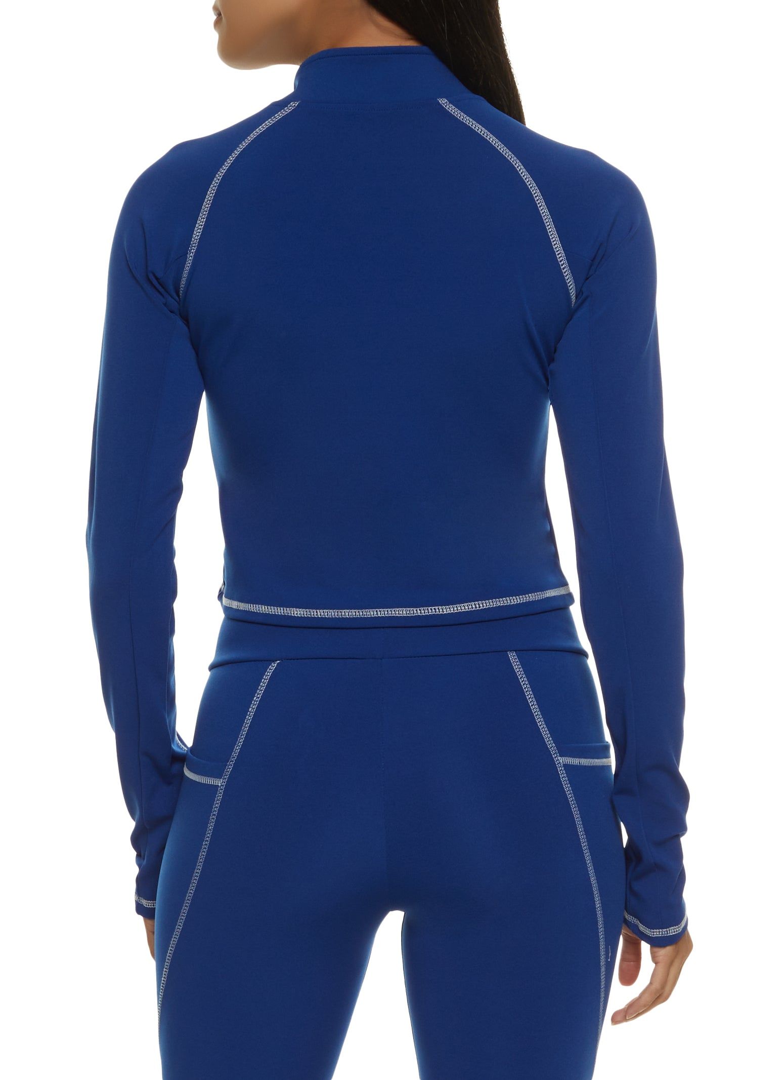 Decorative Stitch Cropped Track Jacket sold by Rainbow product image thumbnail 3