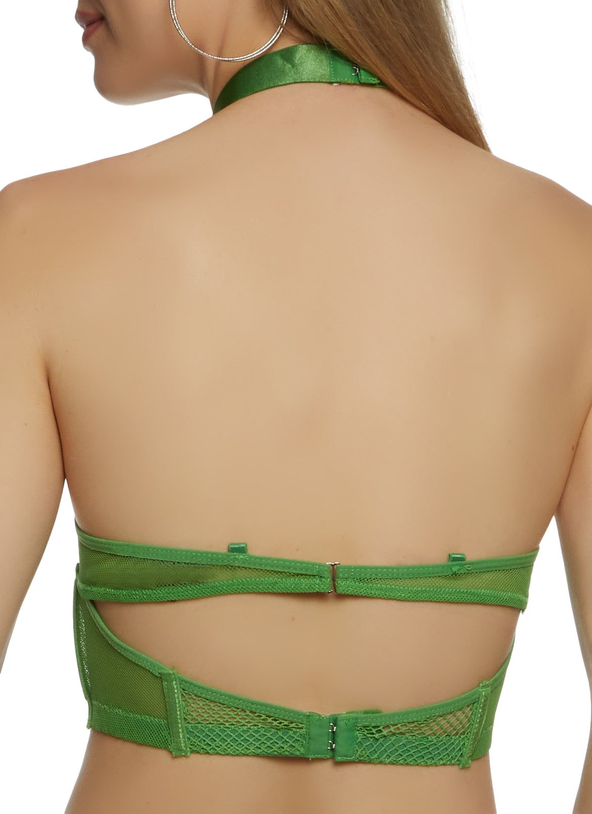 Caged Mesh High Neck Bustier Top sold by Rainbow product image thumbnail 5