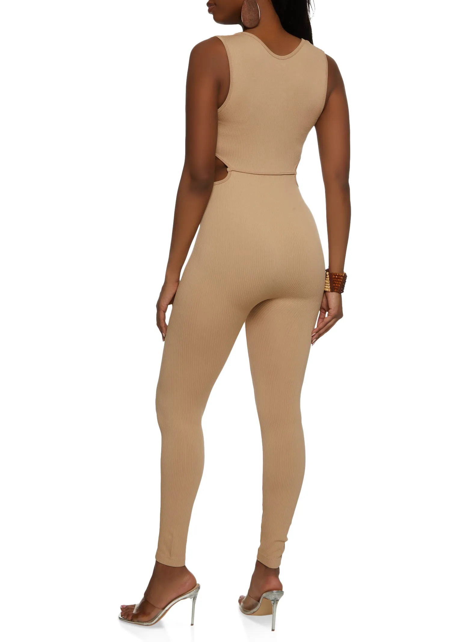 Scoop Neck Cut Out Tank Jumpsuit sold by Rainbow product image thumbnail 2