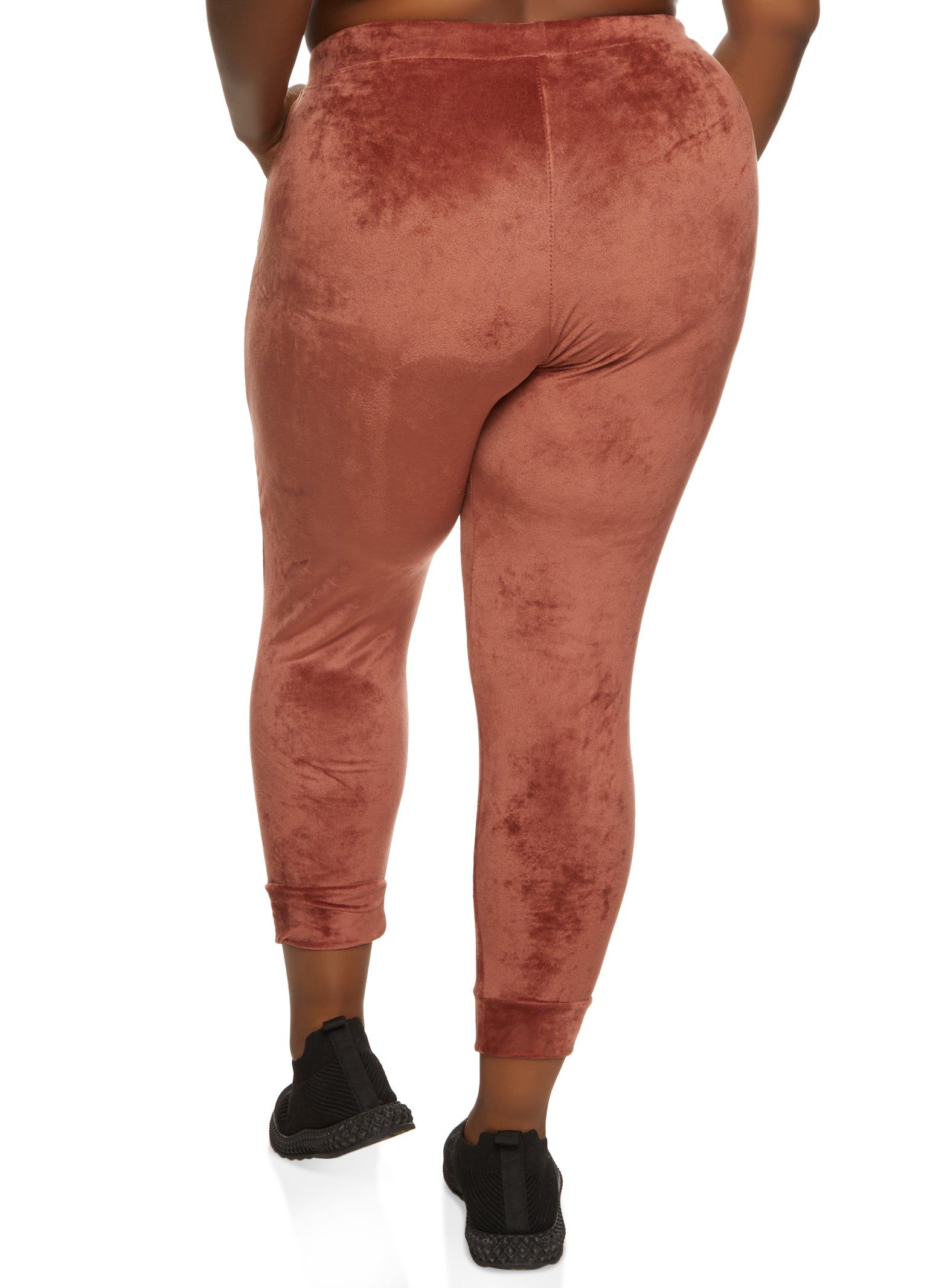 Plus Size Velour High Waisted Joggers sold by Rainbow product image thumbnail 2