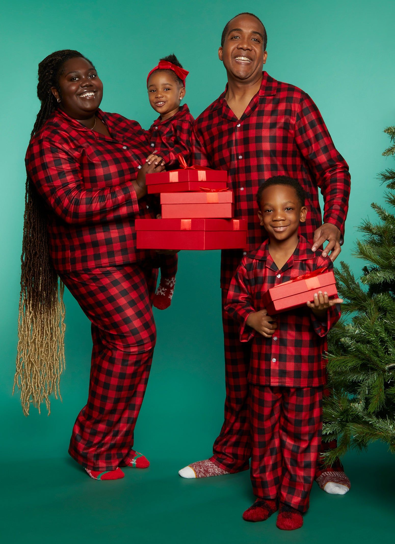 Mens Matching Buffalo Plaid Flannel Family Pajamas sold by Rainbow product image thumbnail 2
