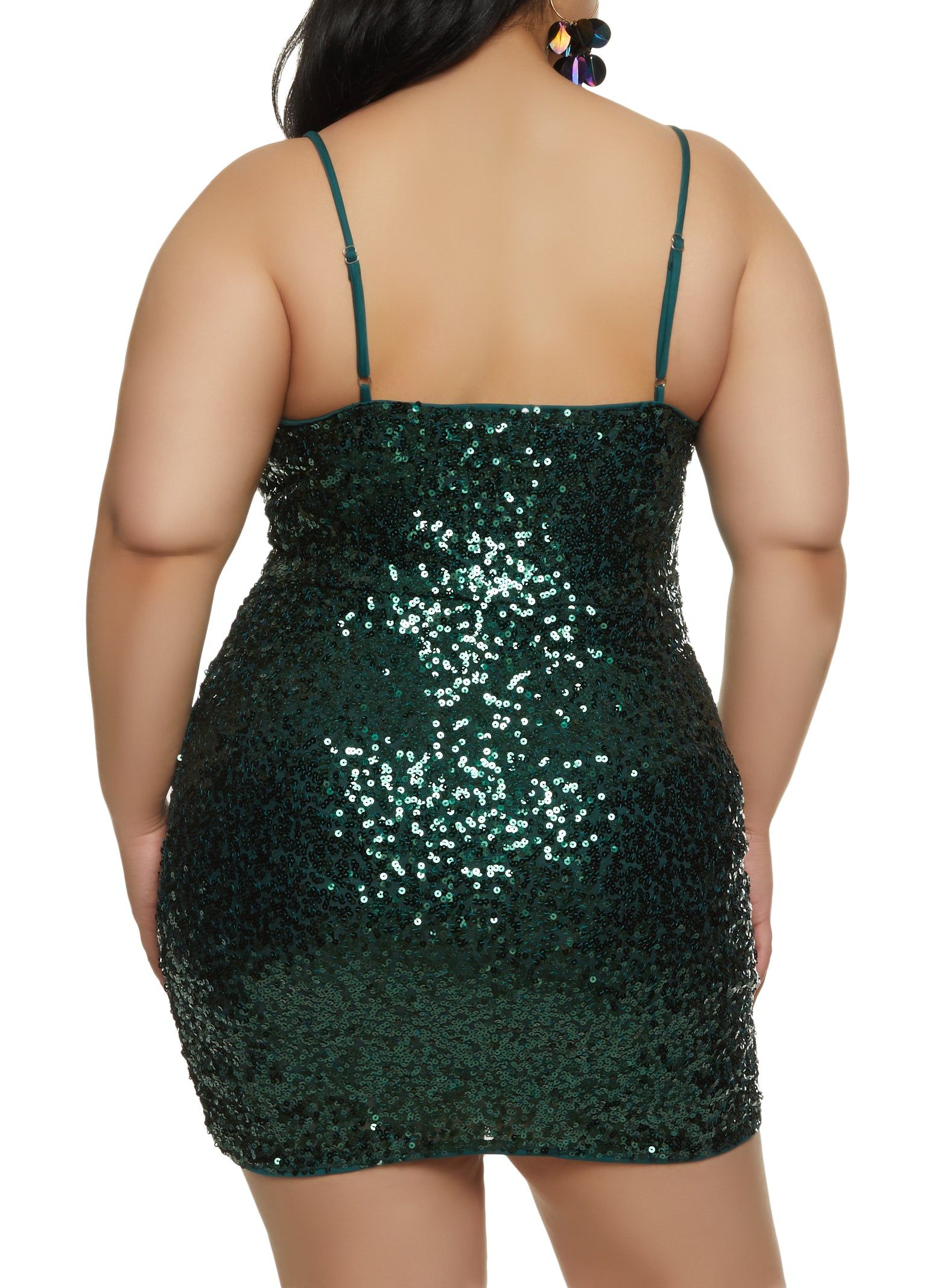 Plus Size Sequin Mini Dress sold by Rainbow product image thumbnail 3