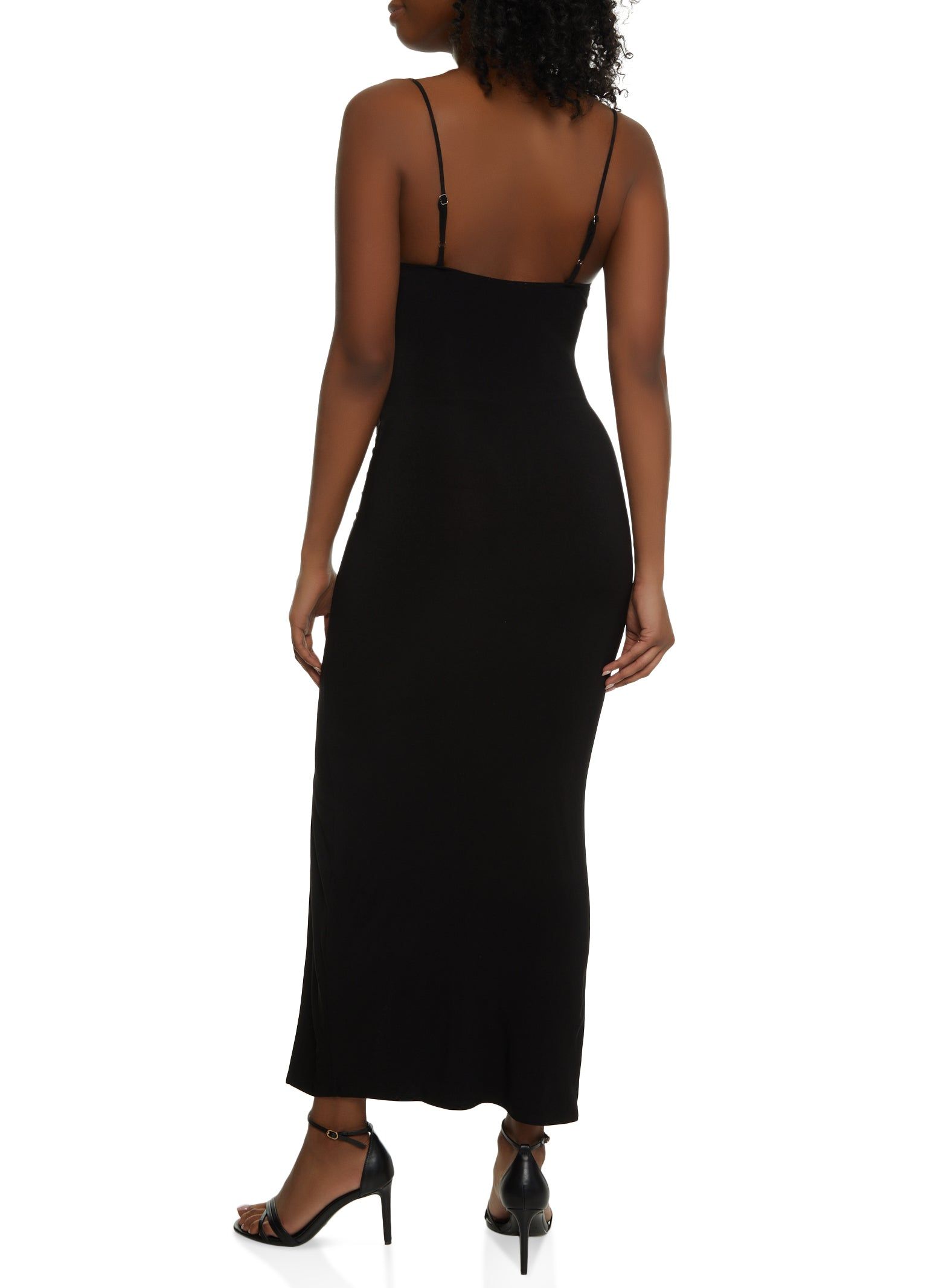 Ruched Cowl Neck Cami Maxi Dress sold by Rainbow product image thumbnail 3