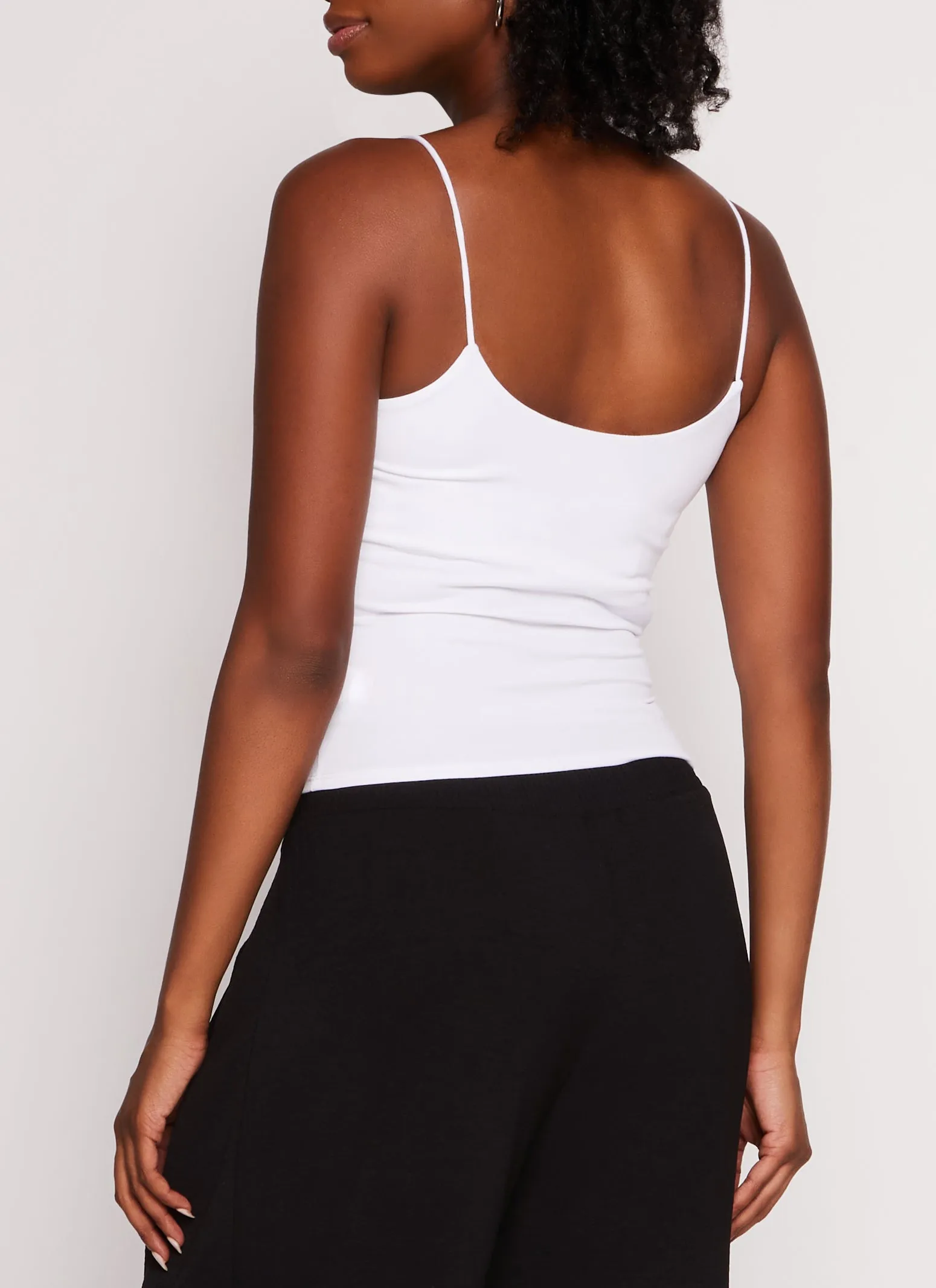 Sleeveless Scoop Neck Crop Tank Top sold by Rainbow product image thumbnail 3