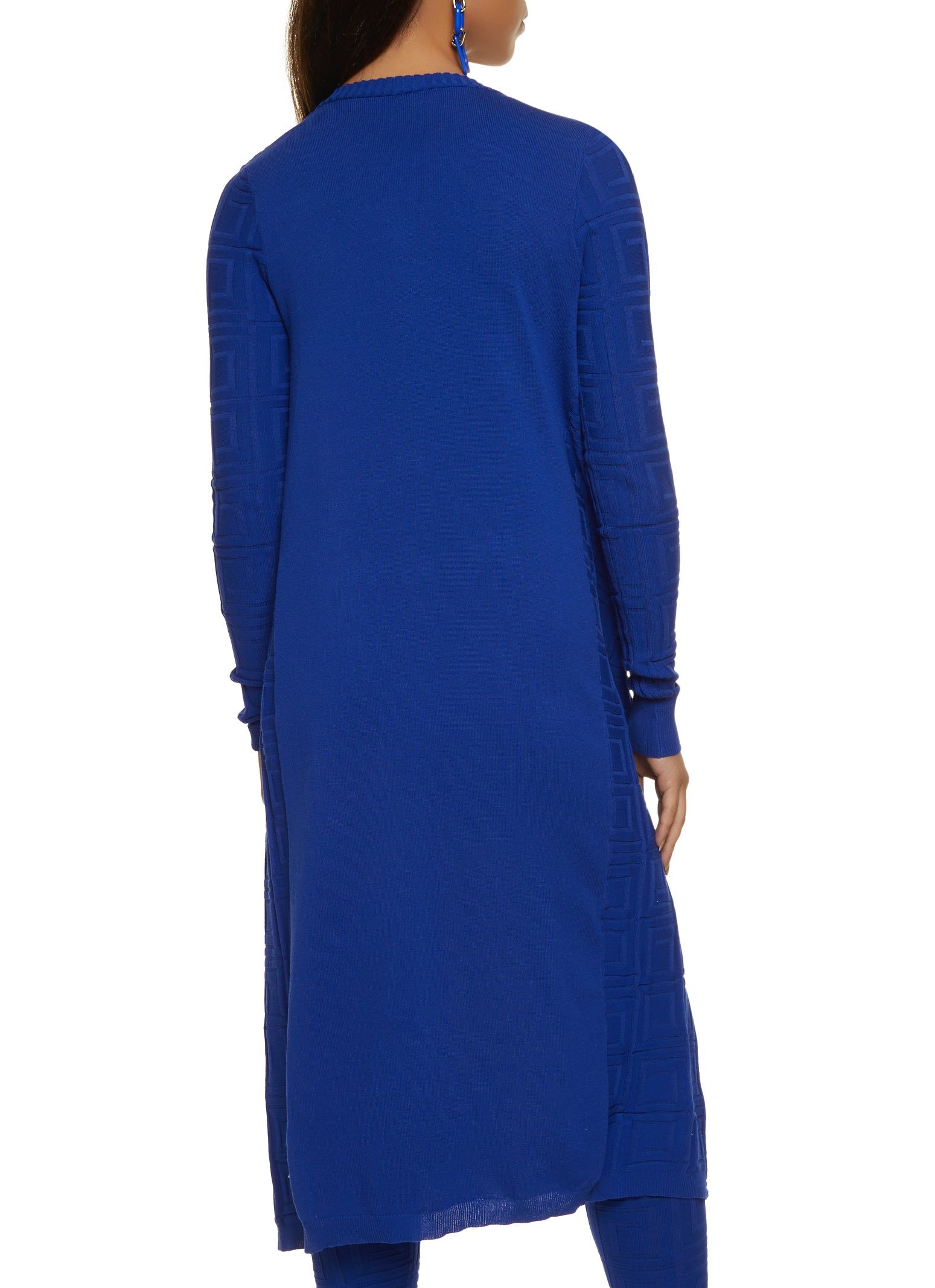 Textured Knit Greek Key Duster sold by Rainbow product image thumbnail 3