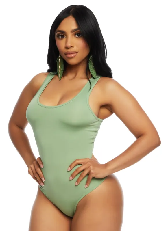 Daisy Scoop Neck Sleeveless Bodysuit sold by Rainbow