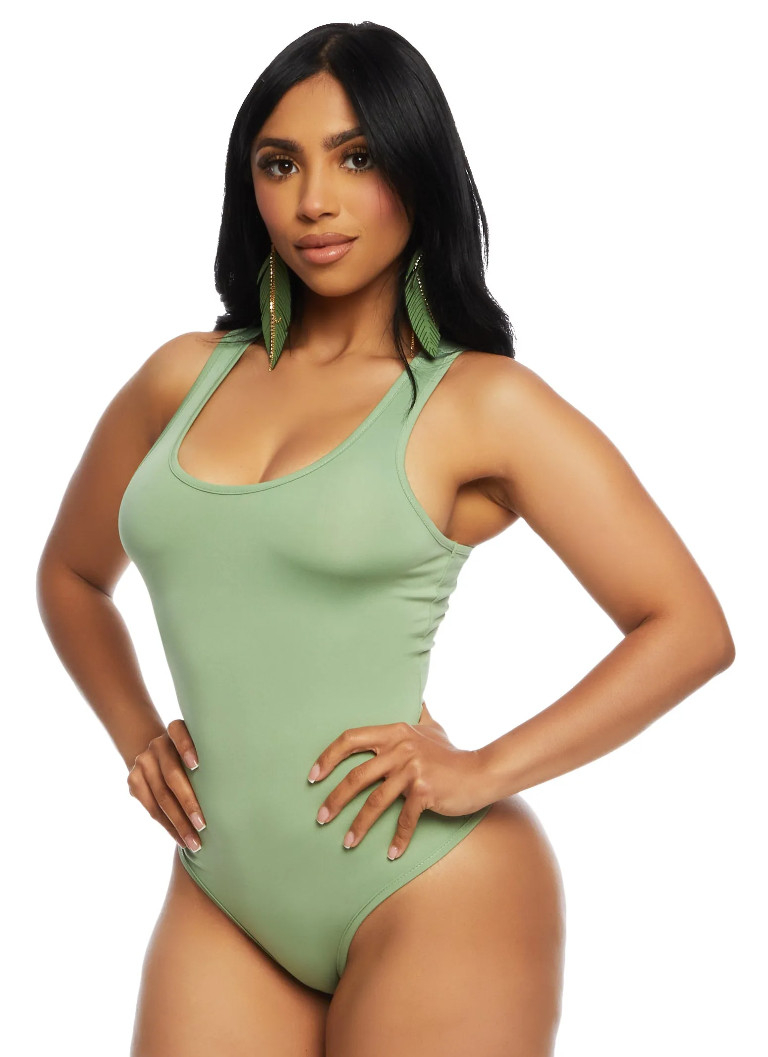 Daisy Scoop Neck Sleeveless Bodysuit sold by Rainbow