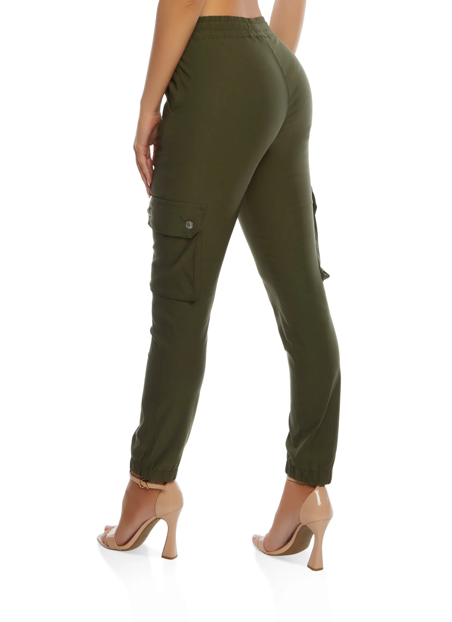 Twill Drawstring Cargo Joggers sold by Rainbow product image thumbnail 3