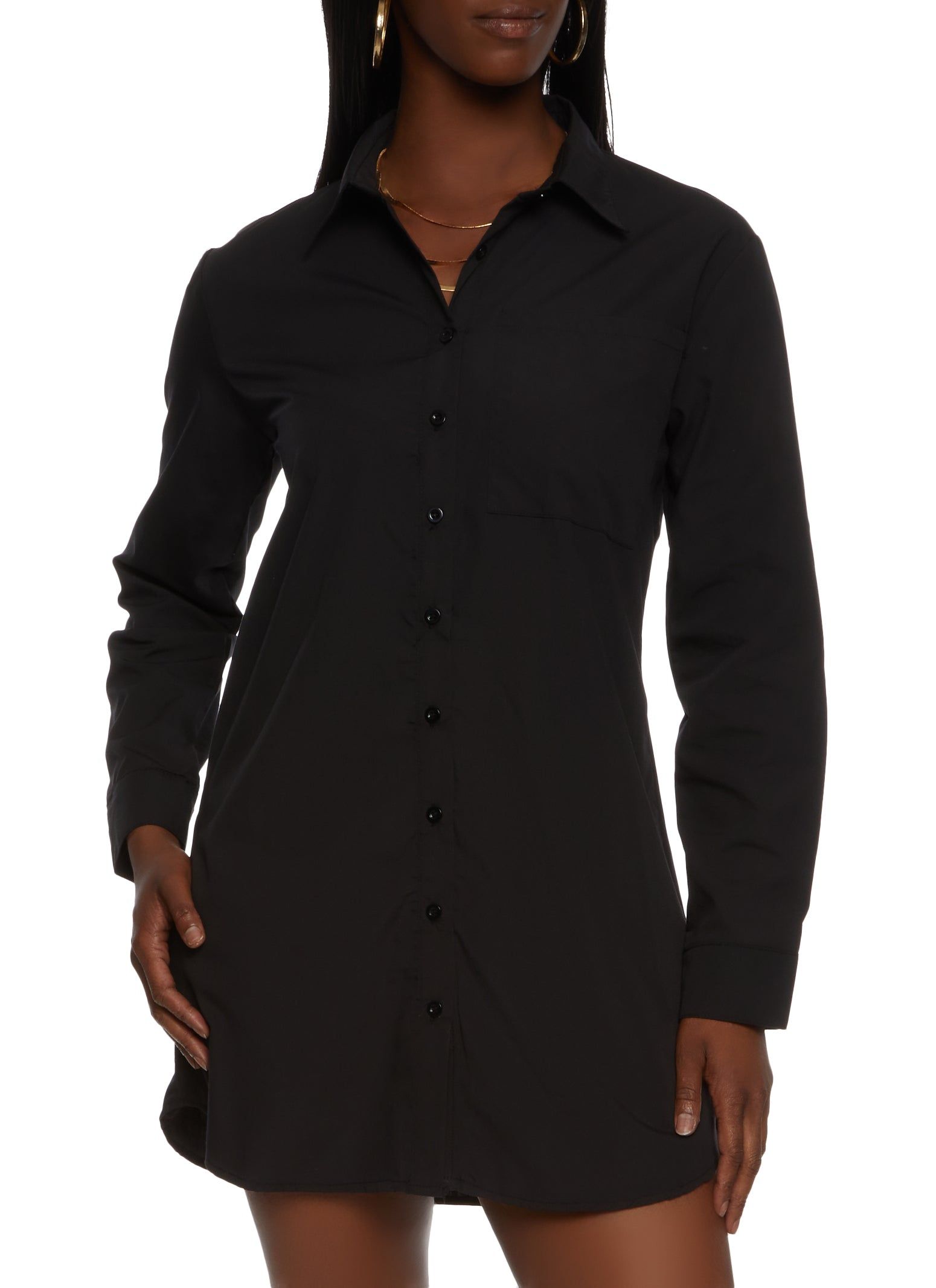 Solid Poplin Shirt Dress sold by Rainbow