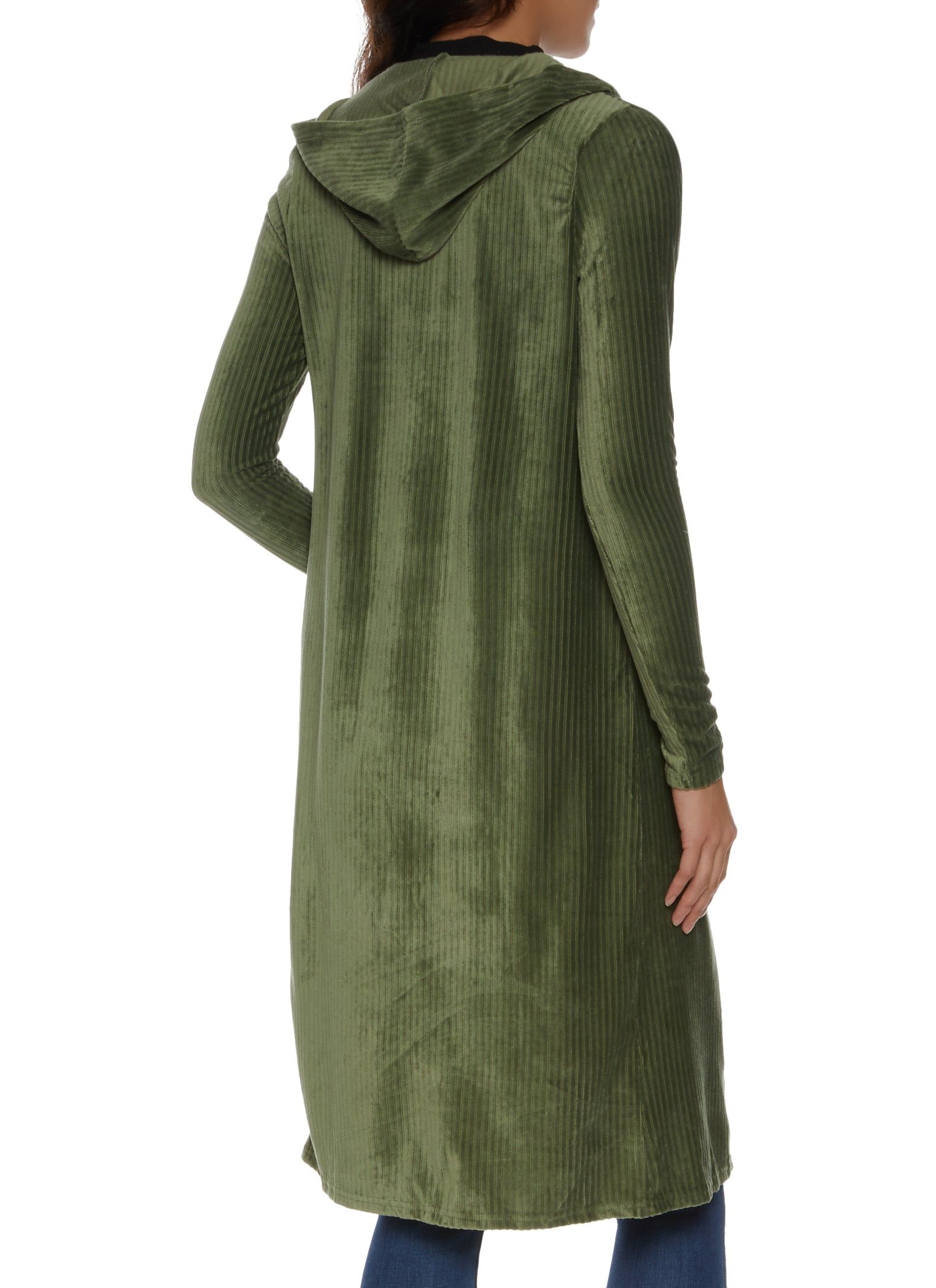 Ribbed Velour Long Sleeve Duster sold by Rainbow product image thumbnail 2