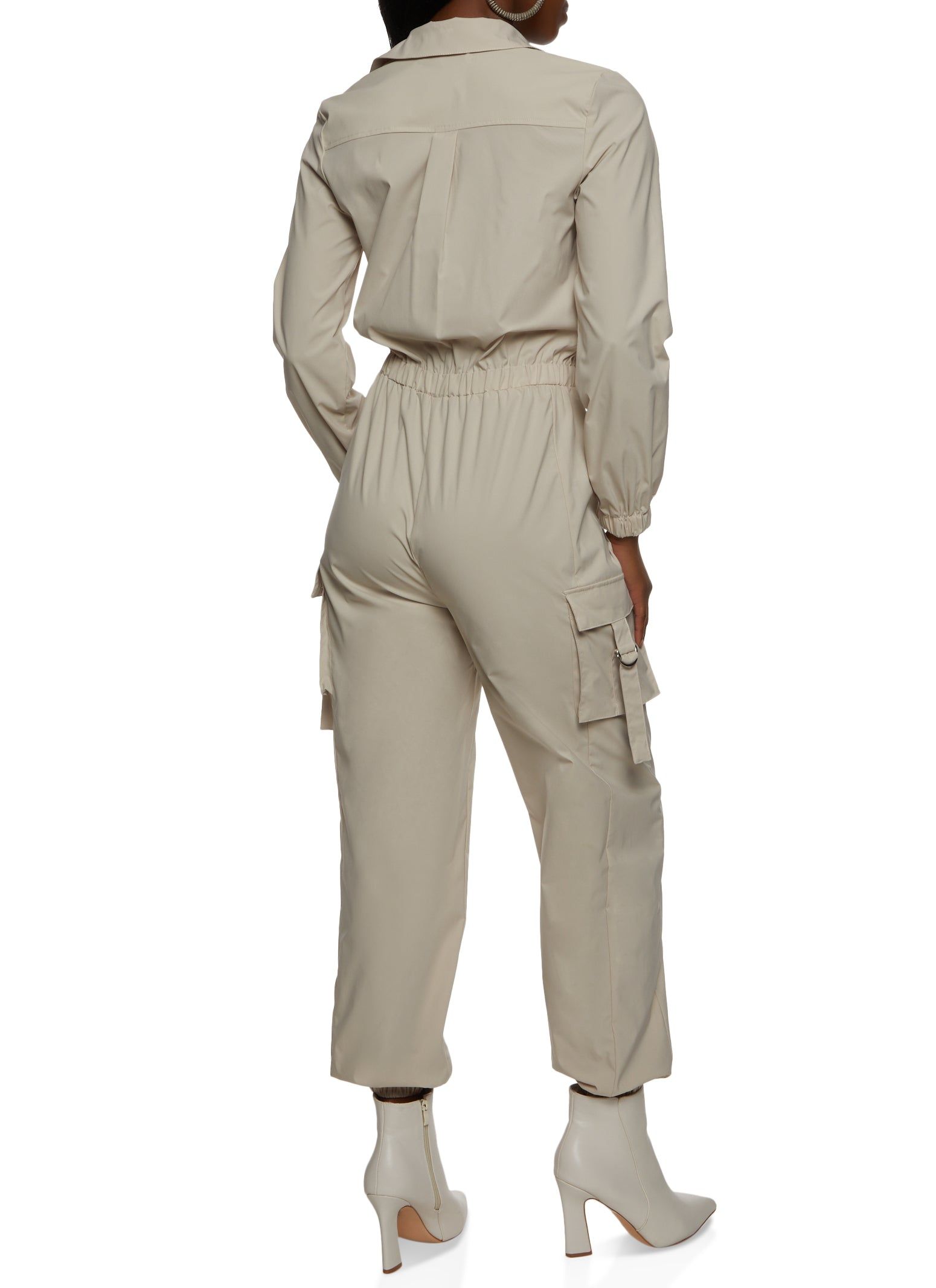 Long Sleeve Cargo Jumpsuit sold by Rainbow product image thumbnail 2
