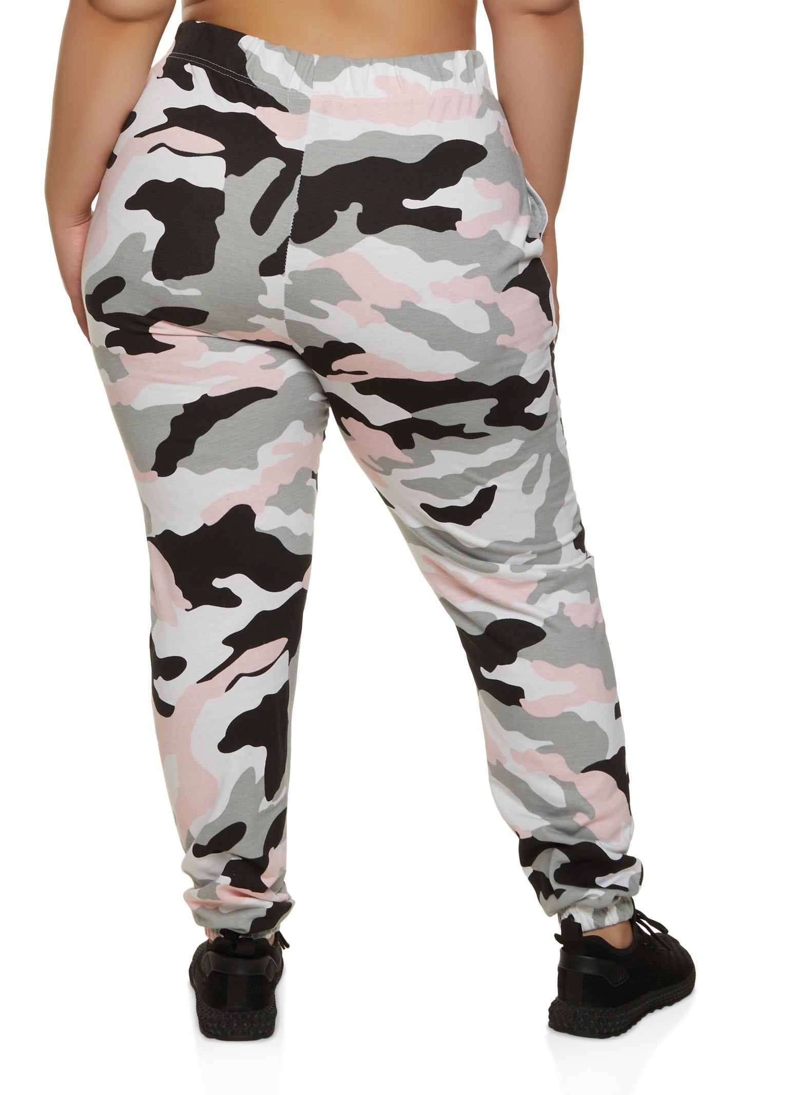 Plus Size Elastic Waist Camo Joggers sold by Rainbow product image thumbnail 2