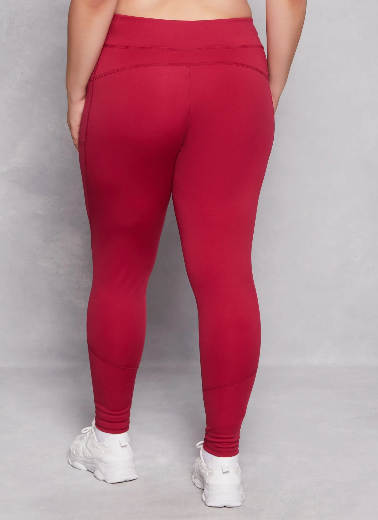 Plus Size Side Pocket High Waist Leggings sold by Rainbow product image thumbnail 3