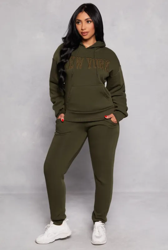 Solid Fleece Drawstring Sweatpants sold by Rainbow