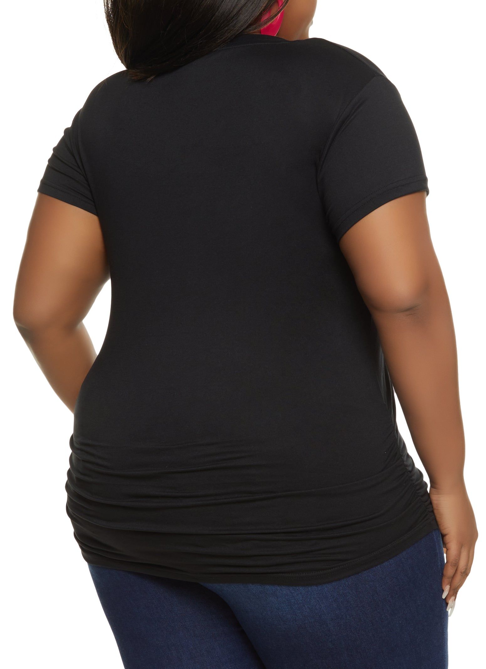 Plus Size Beautiful Queen Ruched Graphic Tee sold by Rainbow product image thumbnail 2