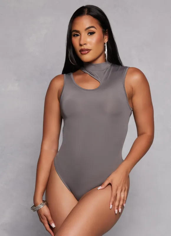 Daisy Asymmetrical Keyhole Tank Bodysuit made by Rainbow