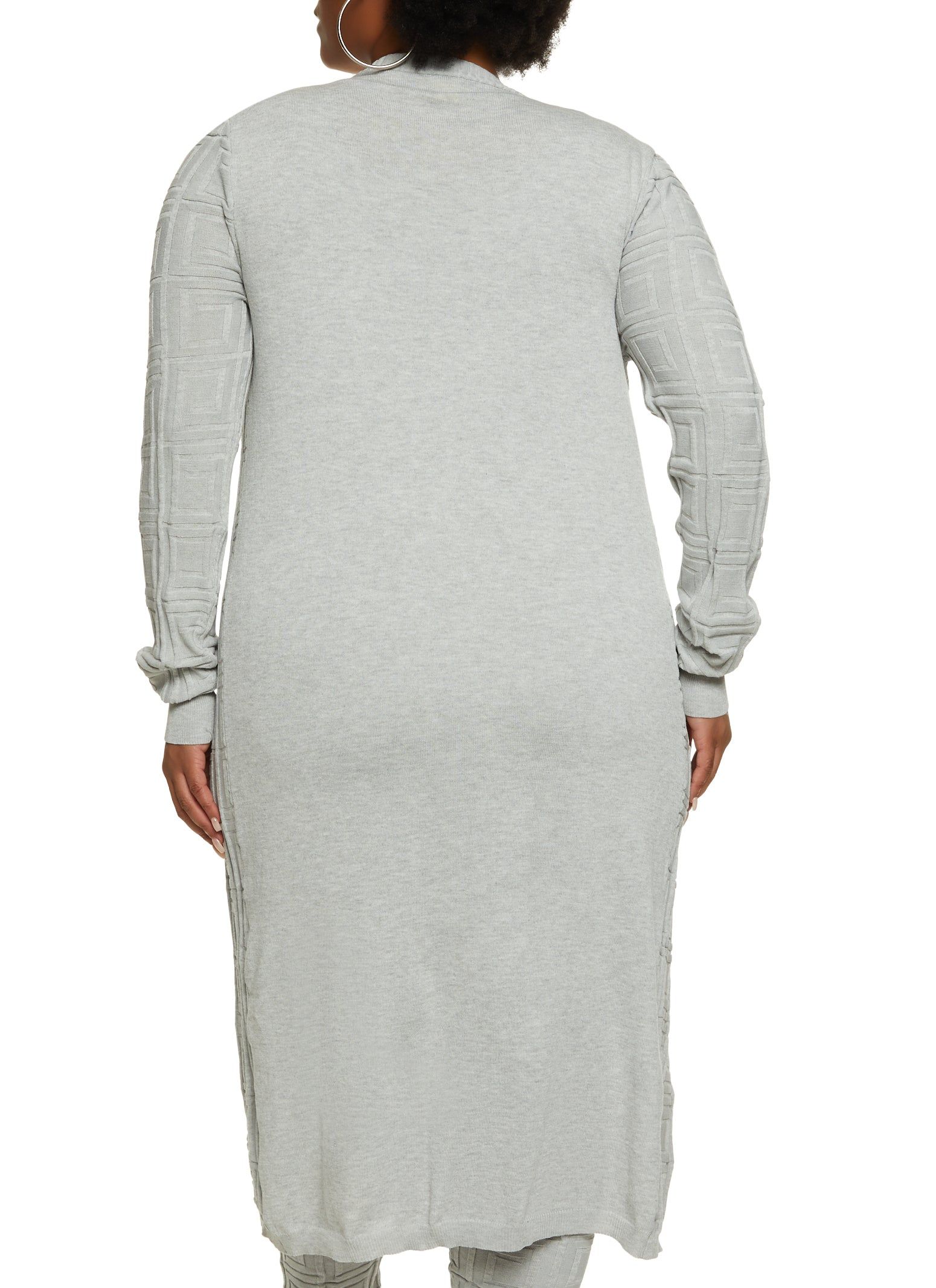Plus Size Geo Knit Duster sold by Rainbow product image thumbnail 3