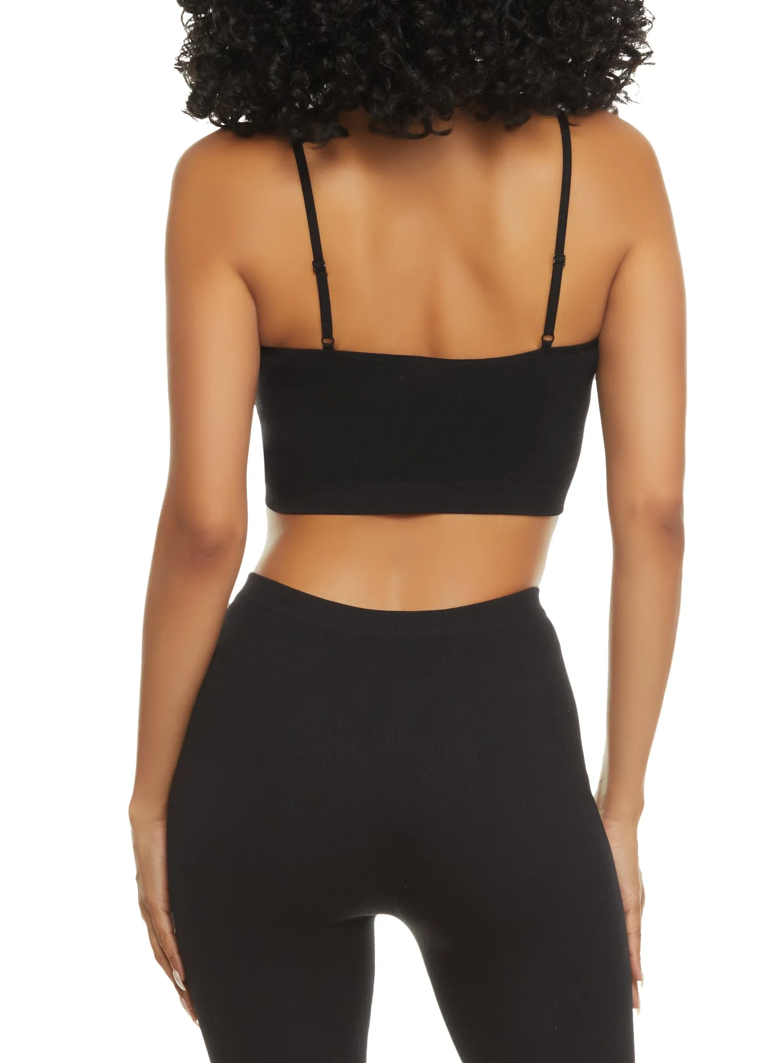 Basic Seamless Ribbed Scoop Neck Cami sold by Rainbow product image thumbnail 3