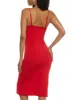 Crepe Knit Bustier Side Slit Midi Dress sold by Rainbow