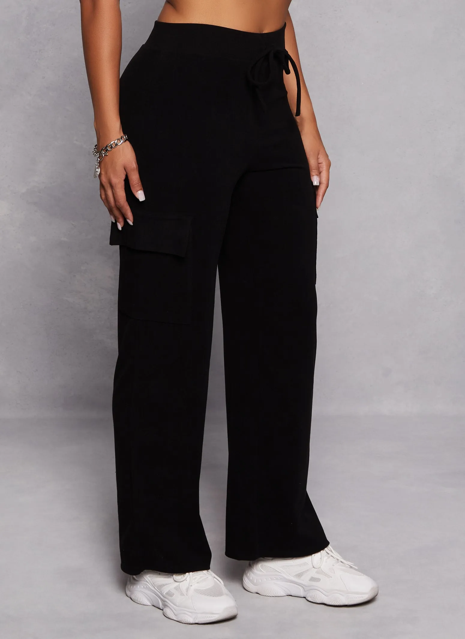 Cargo Pocket Wide Leg Sweatpants sold by Rainbow product image thumbnail 2
