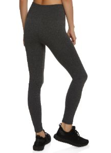 Textured Waistband High Waist Leggings sold by Rainbow