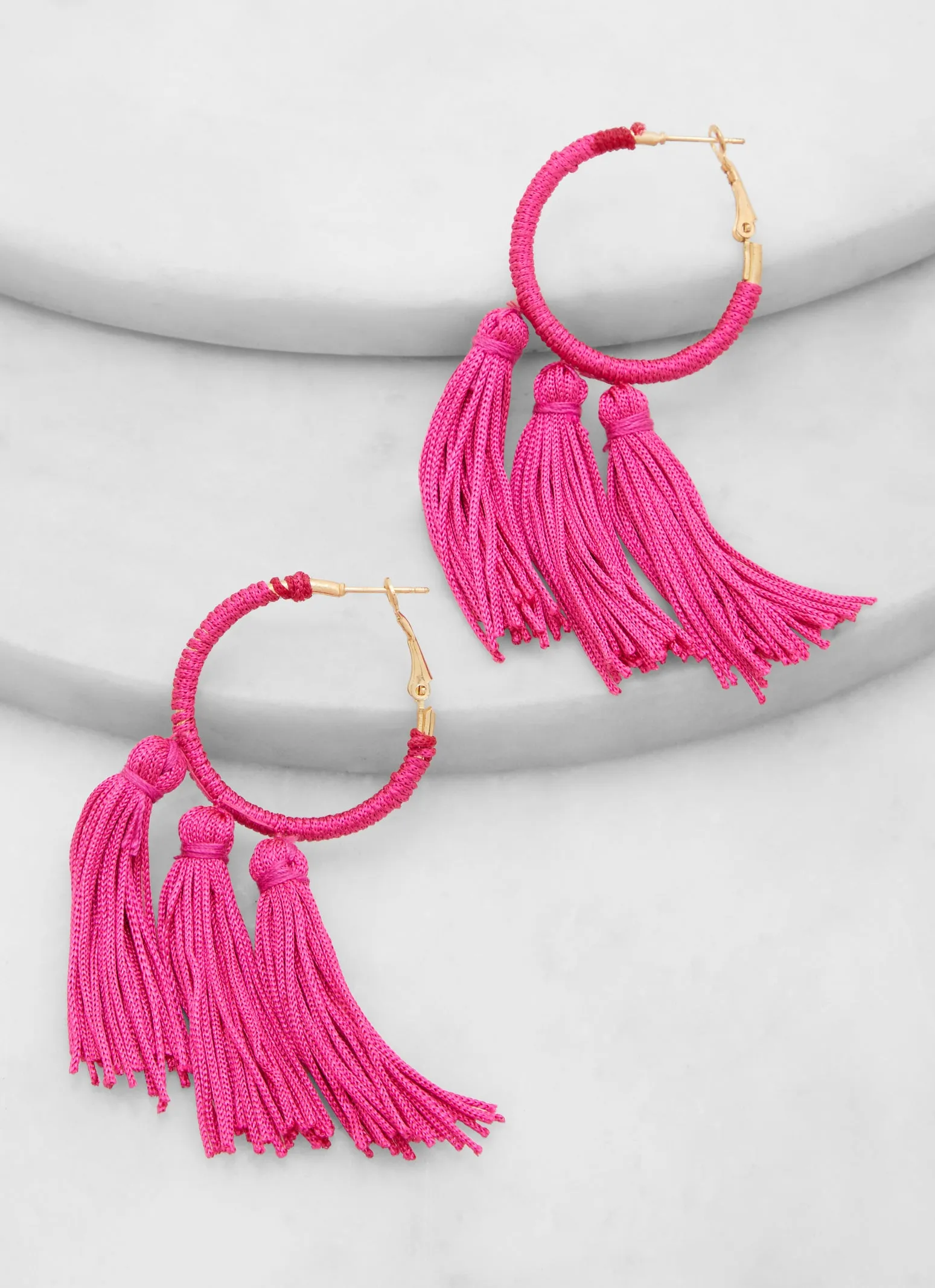 Tassel Hoop Earrings sold by Rainbow product image thumbnail 2