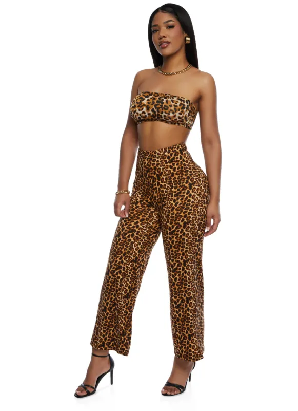 Leopard Print High Waist Pants sold by Rainbow